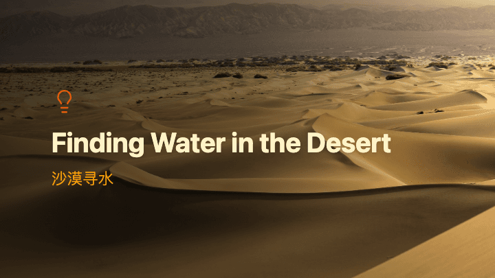 沙漠寻水